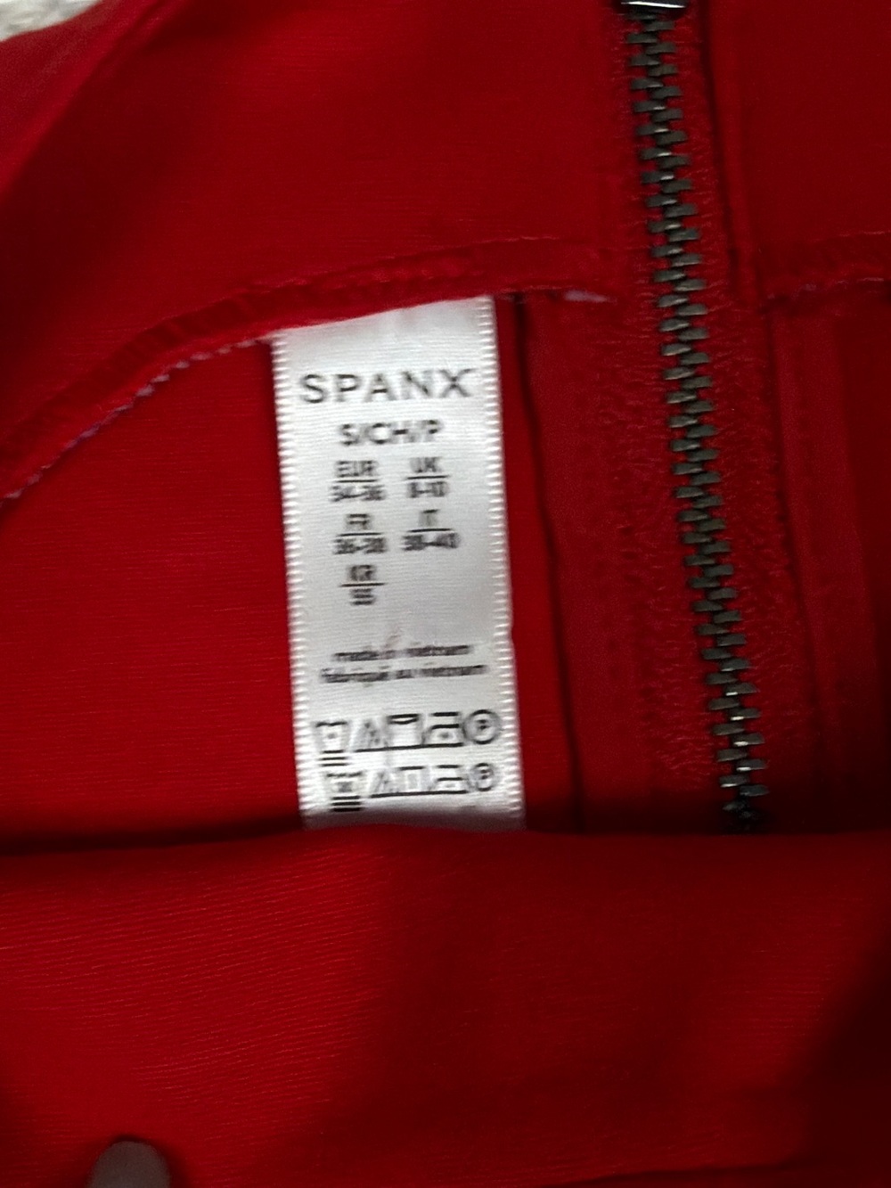 SPANX Perfect Fit & Flare Red Dress S A-Line Mini Pockets Little Red Dress - Picture 9 of 10
